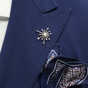 Starburst Silver and Cubic Zirconia Tie Pin Catherine Best Dev 