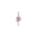 Embrace Pendant Catherine Best Silver with Pink Cubic Zirconia Pendant 