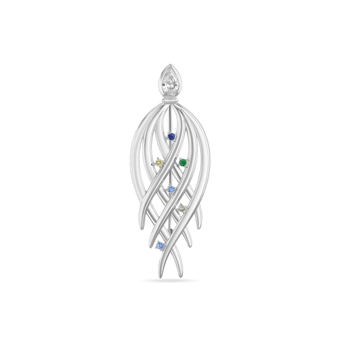 Dancing in the Ocean Brooch Catherine Best Silver and Gemstone 