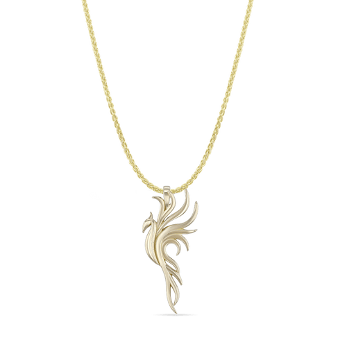 The Phoenix Pendant Catherine Best 18ct Yellow Gold Pendant with 18 inch chain 