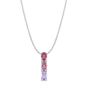 Sweetie Pendant Catherine Best Amethyst and Pink Tourmaline Pendant with 18 inch Spiga Chain 