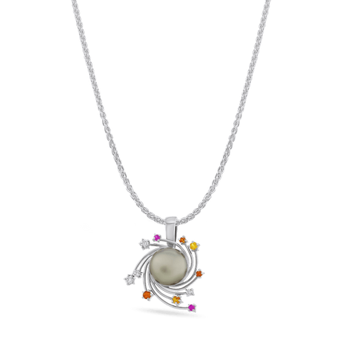 Maelstrom Pendant Catherine Best Dev Pendant on an 18