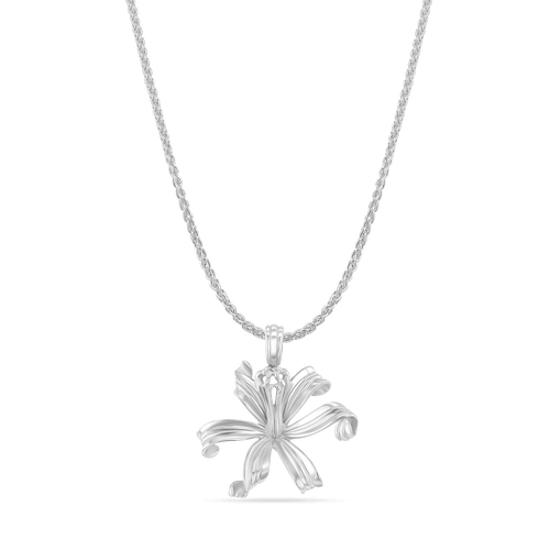 Nerine Lily Pendant Catherine Best Silver Pendant on 18