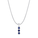Primrose in Sapphire Catherine Best Blue Sapphires 18ctw Pendant with 18 inch Chain 