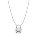 Buddha Pendant Catherine Best 18ct White Gold Pendant with 18 inch spiga chain 