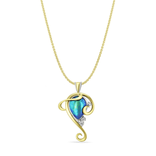 Lake Wanaka Pendant Catherine Best Dev Pendant on an 18