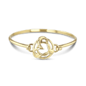 Love for Life Bangle Catherine Best Dev 9ct Yellow Gold 60mm Diameter 