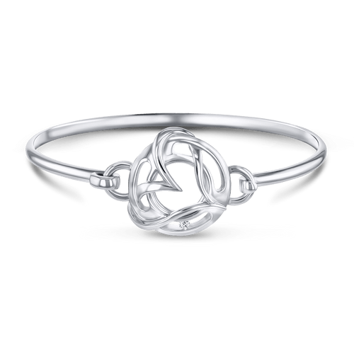 Love for Life Bangle Catherine Best Dev Silver 60mm Diameter 