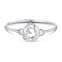 Love for Life Bangle Catherine Best Dev Silver 60mm Diameter 