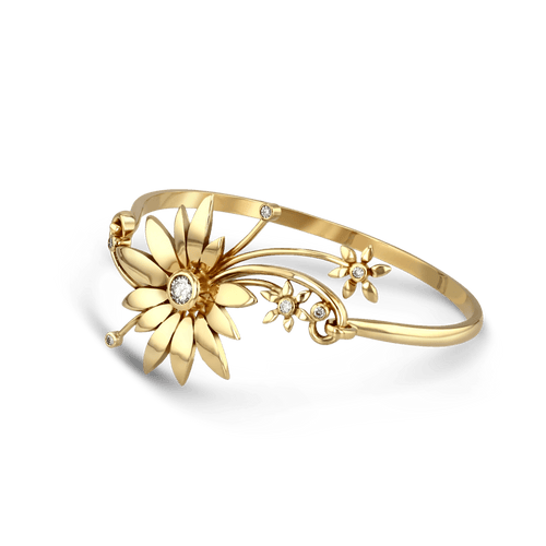 Summer Bangle Catherine Best Dev 9ct Yellow Gold 