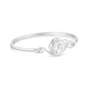 Flamingo Bangle Catherine Best Clear Cubic Zirconia 