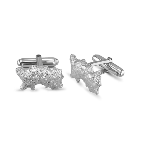 Island of Jersey Silver Cufflinks Catherine Best Dev Bar Fittings 