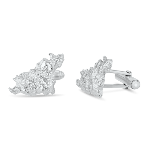 Island of Guernsey Cufflinks Catherine Best Dev Silver Bar 