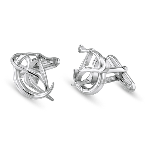 Capricorn Moon-sign Cufflinks Catherine Best Dev Silver 