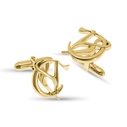 Capricorn Moon-sign Cufflinks Catherine Best Dev 9ct Yellow Gold 