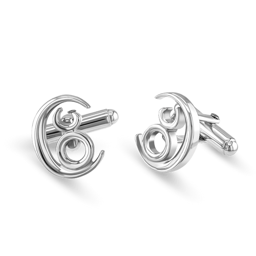 Taurus Moon-sign Cufflinks Catherine Best Dev Silver 