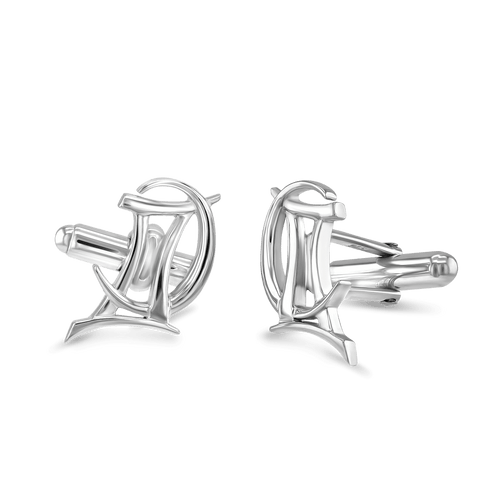 Gemini Moon-sign Cufflinks Catherine Best Dev Silver 