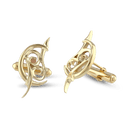 Cancer Moon-sign Cufflinks Catherine Best Dev 9ct Yellow Gold 
