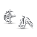 Sagittarius Moon-sign Cufflinks Catherine Best Dev Silver 