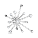 Starburst Diamond Brooch Pin Catherine Best Dev Larger Platinum Black Diamond