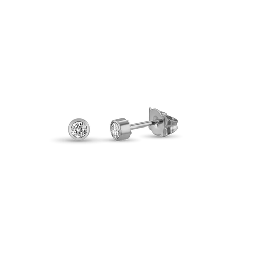 Shining Love Earrings Catherine Best Dev Platinum 3mm 