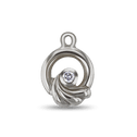 Swirl Charm Catherine Best Dev Cubic Zirconia Silver 