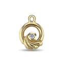 Swirl Charm Catherine Best Dev Diamond 18ct Yellow Gold 