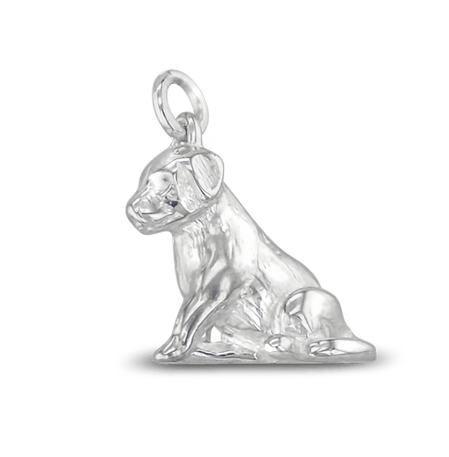 Silver Pup Charm Catherine Best Dev 