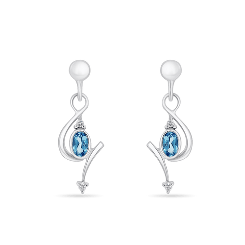Chords of Love Earrings Catherine Best Blue Topaz 