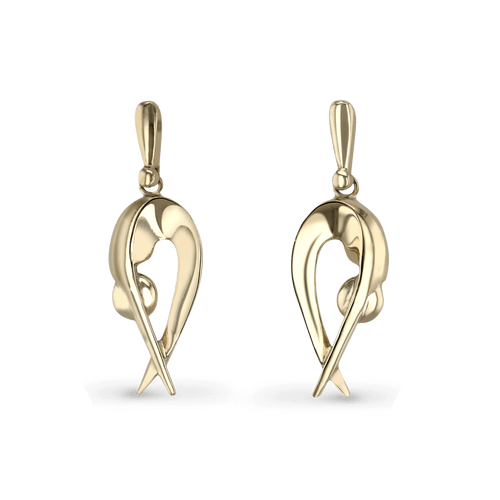 Inner Balance Earrings Catherine Best Dev 9ct Yellow Gold 