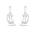 Gemini Moon-sign Earrings Catherine Best Dev Silver Drop 