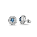 Wishing Well Earrings Catherine Best Dev Aquamarine Platinum 