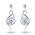 Flamingo Earrings Catherine Best Dev Clear Cz 