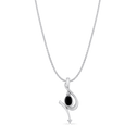 Chords of Love Pendant Catherine Best Onyx Pendant on an 18
