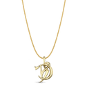 Capricorn Moon-sign Pendant Catherine Best Dev 9ct Yellow Gold Pendant on a 18