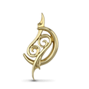 Cancer Moon-sign Pendant Catherine Best Dev 9ct Yellow Gold Pendant 