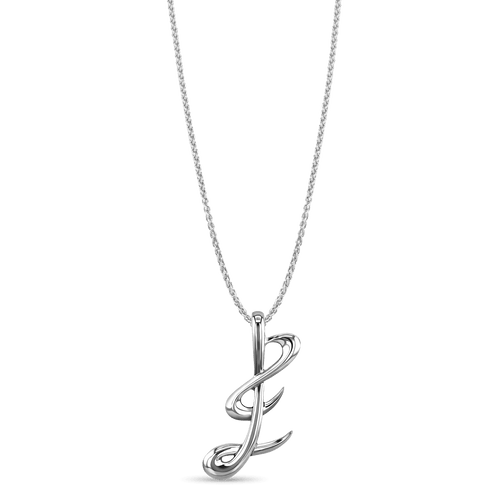 Initial E Love Letter Pendant Catherine Best Dev Pendant on a 18 chain Silver 