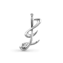 Initial E Love Letter Pendant Catherine Best Dev Pendant Silver 