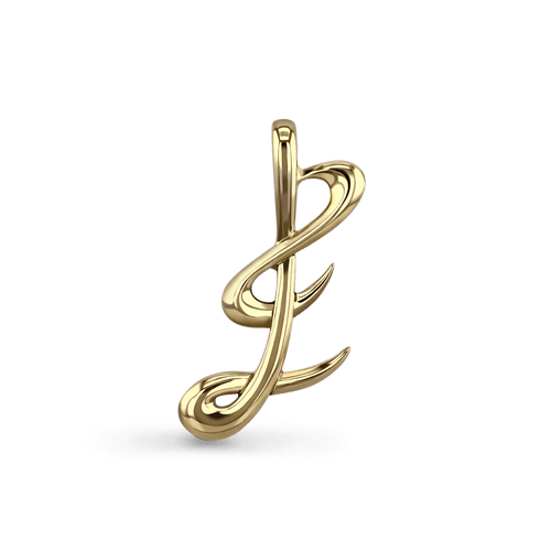 Initial E Love Letter Pendant Catherine Best Dev Pendant 9ct Yellow Gold 