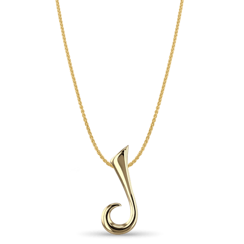 Initial J Love Letter Pendant Catherine Best Dev 9ct Yellow Gold Pendant on a 18 chain 