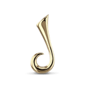 Initial J Love Letter Pendant Catherine Best Dev 9ct Yellow Gold Pendant 
