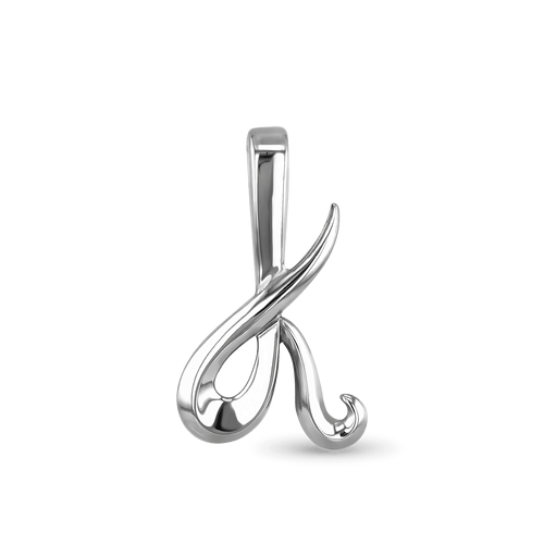 Initial K Love Letter Pendant Catherine Best Dev Silver Pendant 