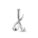 Initial K Love Letter Pendant Catherine Best Dev Silver Pendant 