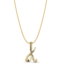 Initial K Love Letter Pendant Catherine Best Dev 9ct Yellow Gold Pendant on a 18 chain 