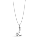 Initial L Love Letter Pendant Catherine Best Dev Silver Pendant on a 18 chain 