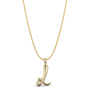 Initial L Love Letter Pendant Catherine Best Dev 9ct Yellow Gold Pendant on a 18 chain 