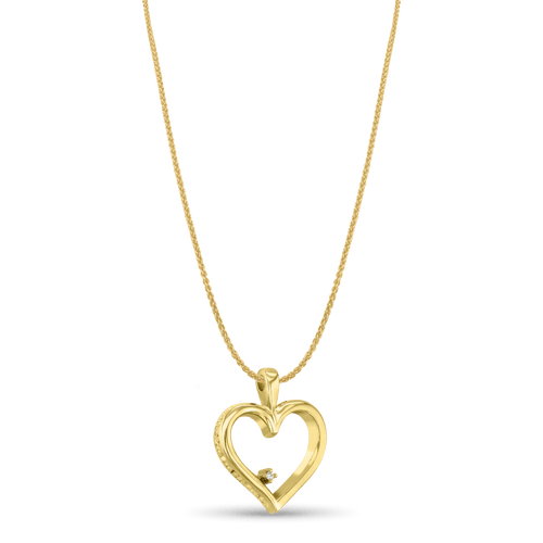 I Love You Pendant Catherine Best Dev 18ct Yellow Gold Pendant on a 18