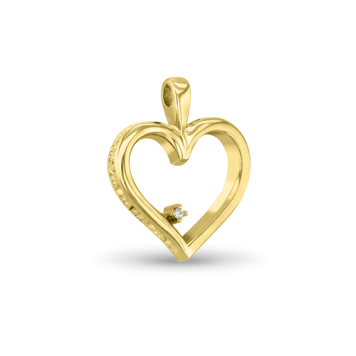 I Love You Pendant Catherine Best Dev 18ct Yellow Gold Pendant 