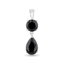 Midnight Pendant Catherine Best Dev 2 Stone Design Black Cubic Zirconia Pendant