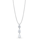 Midnight Pendant Catherine Best Dev 3 Stone Design Clear Cubic Zirconia Pendant on a 18 chain